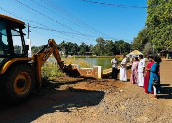 ചിറക്കൽ ചിറക്കു ചുറ്റും ഇന്റർലോക്ക്: പ്രവൃത്തി പുരോഗമിക്കുന്നു
