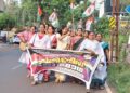എം.പിമാരുടെ സസ്പെൻഷൻ; കണ്ണൂരിൽ മഹിളാ കോൺഗ്രസ് പ്രതിഷേധം